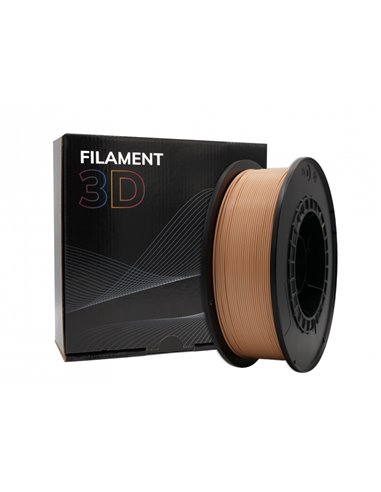 Filament PLA 3D - Diamètre 1,75 mm - Bobine 1kg - Couleur Pêche Clair