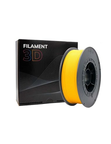 Filament PLA 3D - Diamètre 1,75 mm - Bobine 1kg - Couleur - Jaune