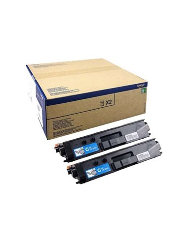 Brother TN329 - Cyan - Pack de 2 Cartouches Toner - TN329CTWIN