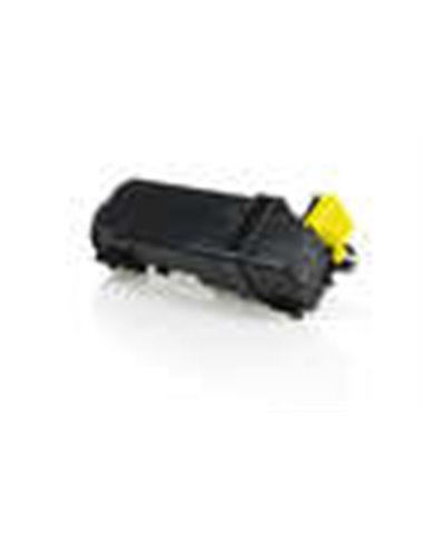 Xerox Phaser 6128 - Cartouche Toner Jaune - Compatible - Remplace 106R01454