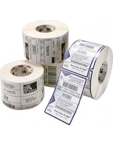 Zebra Z-Ultimate 3000T - Pack de 12 rouleaux d'étiquettes perforées 102x51 mm - 1 370 unités par rouleau - 880261-050D