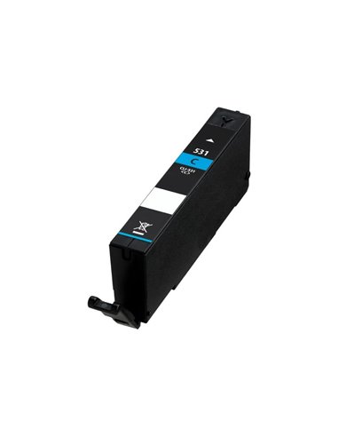 Canon CLI531 - Cyan - Compatible - Remplace 6119C001/CLI531C