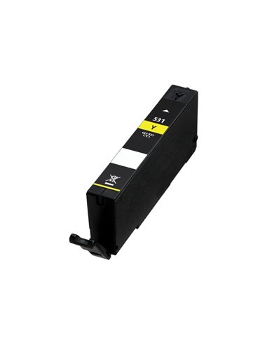 Canon CLI531 - Jaune - Compatible - Remplace 6121C001/CLI531Y