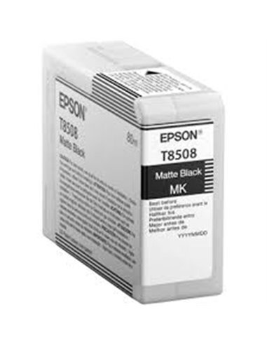 Epson T8508 - Noir mat pigmenté - Compatible - Remplace C13T850800