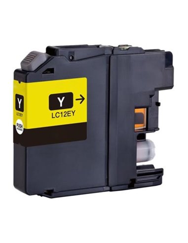 Brother LC12E - Jaune - Compatible - Remplace LC12EY