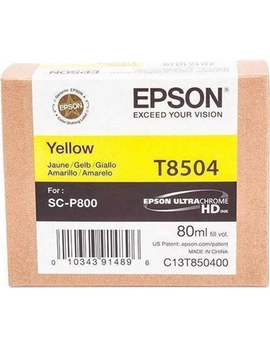 Epson T8504 - Jaune pigmenté - Compatible - Remplace C13T850400