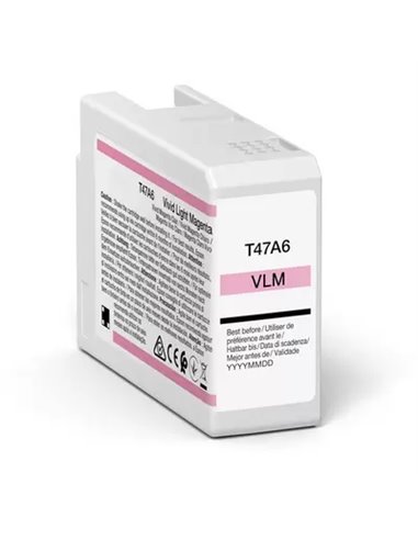 Epson T47A6 - Magenta clair vif pigmenté - Compatible - Remplace C13T47A600