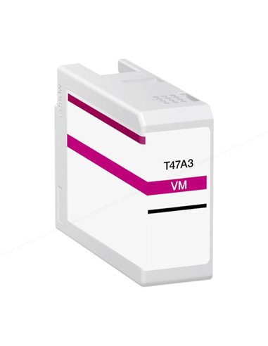 Epson T47A3 - Magenta vif pigmenté - Compatible - Remplace C13T47A300