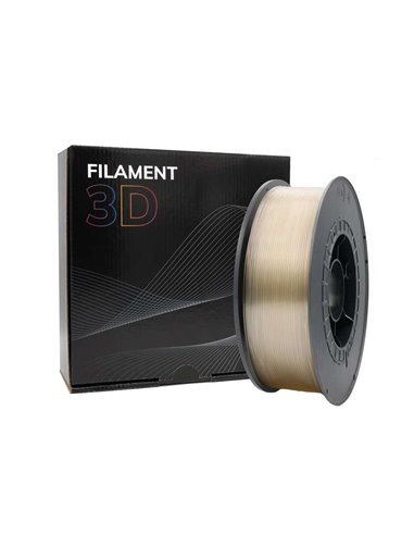 Filament PLA 3D - Diamètre 1,75 mm - Bobine de 1 kg - Couleur Transparent