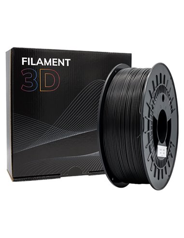 Filament 3D PLA TOUGH - Diamètre 1,75 mm - Bobine 1kg - Couleur - Noir