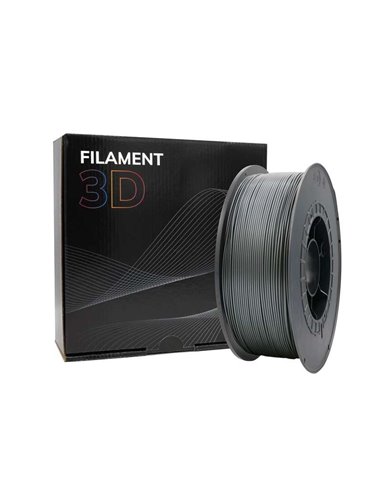 Filament PLA 3D - Diamètre 1,75 mm - Bobine de 1 kg - Couleur Argent