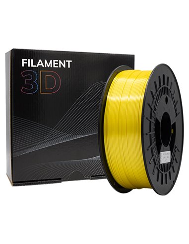 Filament 3D PLA SILK - Diamètre 1,75 mm - Bobine 1kg - Couleur - Jaune