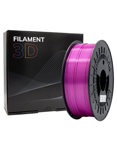 Filament 3D PLA SOIE - Diamètre 1,75 mm - Bobine 1kg - Couleur Rose