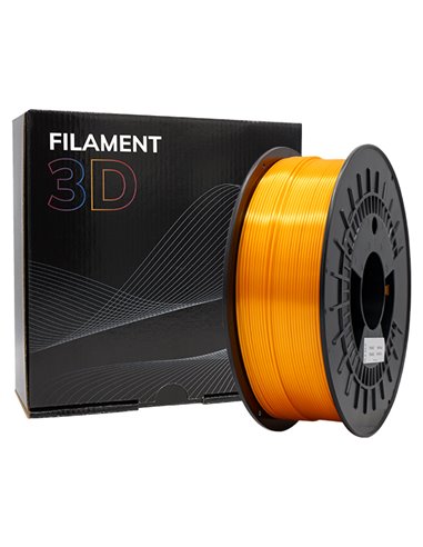 Filament 3D PLA SOIE - Diamètre 1,75 mm - Bobine 1kg - Couleur Orange