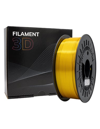 Filament 3D PLA SOIE - Diamètre 1,75 mm - Bobine 1kg - Couleur Or