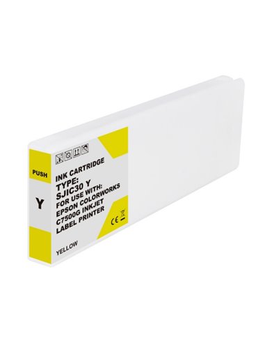 Compatible Epson SJIC30P - C33S020642/SJIC30PY - Jaune