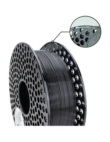 Filament PETG 3D - Diamètre 1,75 mm - Bobine 2,5 kg - Couleur - Noir