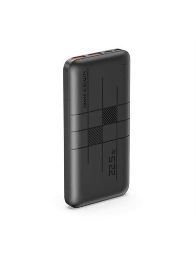 XO - Powerbank PR187 10000mAh avec Charge Rapide - à 22,5W - Écran LCD - 1x USB-C 20W, 2x USB - Noir