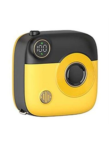 XO - Powerbank 10000Mah - Connexion Magnétique - Chargement Rapide - Dimensions 68x68x28,2mm - Couleur Jaune