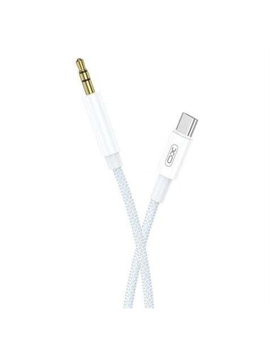 XO - Câble tressé USB-C Mâle vers Mini Jack 3.5mm Mâle - Longueur 1m