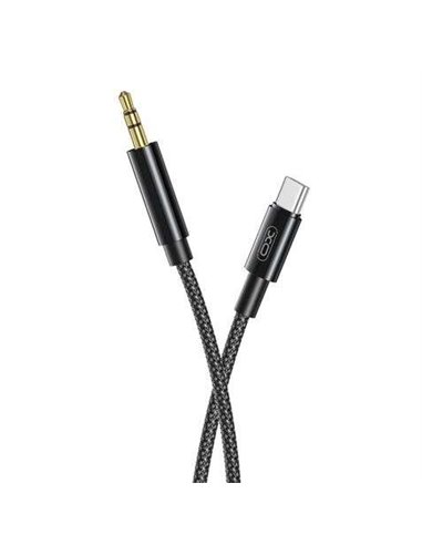 XO - Câble tressé USB-C Mâle vers Mini Jack 3.5mm Mâle - Longueur 1m