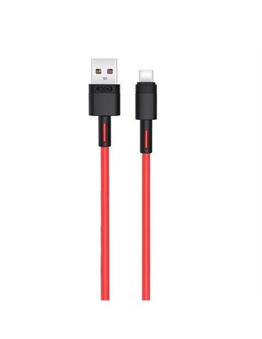 XO - Câble de charge rapide NBC166 - vers USB - Type C - 5A - 1m - Rouge