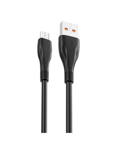 XO - Câble de charge rapide NB185 - vers USB - Micro USB - 6A - 1m - Couleur Noir