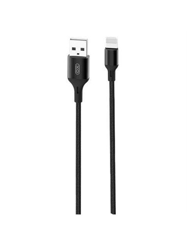 XO - Câble cordon USB NB143 - Lightning - 2,4A - 1m - Noir