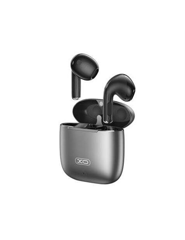 XO - Casque Bluetooth 5.3 - Boîtier en aluminium - Jusqu'à 5 heures de musique - Câble de chargement de type C - Couleur noire