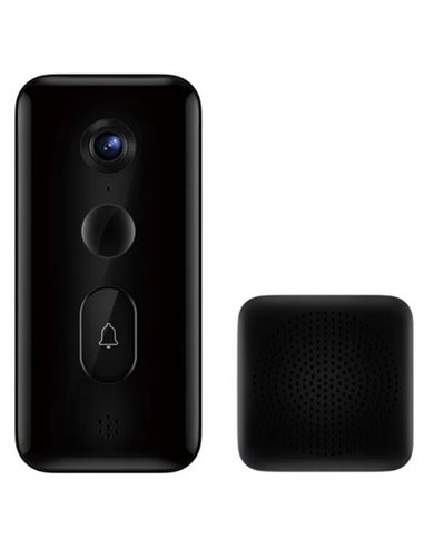 Xiaomi - Smart Doorbell 3 Sonnette intelligente avec caméra WiFi 2K - Lumière infrarouge - Capteur de mouvement - Communication 