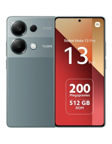 Xiaomi - Smartphone Redmi Note 13 Pro Écran AMOLED 6,67" - 12 Go - 512 Go - Appareil photo principal 200 MP - Batterie 5100 mAh 