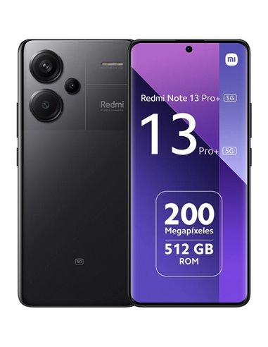 Xiaomi - Smartphone Redmi Note 13 Pro Plus 5G Écran AMOLED 6,67" - 8 Go - 256 Go - Appareil photo principal 200MP - Batterie 500