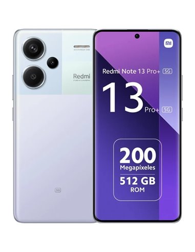 Xiaomi - Smartphone Redmi Note 13 Pro Plus 5G Écran AMOLED 6,67" - 8 Go - 256 Go - Appareil photo principal 200 MP - Batterie 50