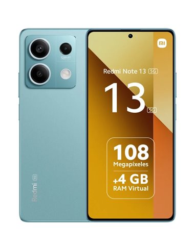 Xiaomi - Smartphone Redmi Note 13 5G Écran AMOLED 6,67" - 8 Go - 256 Go - Appareil photo principal 108MP - Batterie 5000 mAh - P