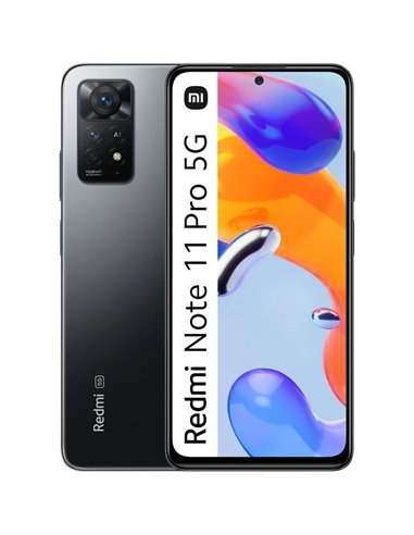 Xiaomi - Smartphone Redmi Note 11 Pro 5G Écran AMOLED 6,67" - 6 Go - 64 Go - Caméra principale 108MP - Batterie 5000mAh - Charge