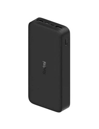 Xiaomi - Batterie Externe/Power Bank Redmi 20000 mAh - Charge Rapide - à 18W - 2x USB-A, 1x USB-C, 1x Micro USB - Couleur Noir