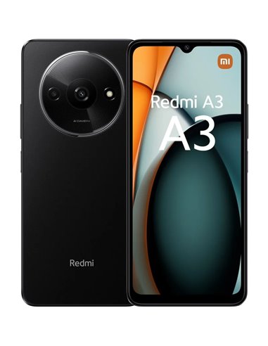 Xiaomi - Smartphone Redmi A3 6,52" - 4 Go - 128 Go - Appareil photo principal 8MP - Batterie 5000mAh