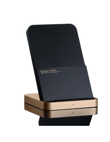 Xiaomi - Support de charge sans fil 50W Chargeur sans fil 50W - Technologie QI - Couleur Noir/Bronze