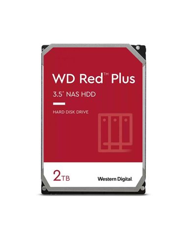 Western Digital - Disque dur interne Red Plus 3,5" 2 To NAS SATA3