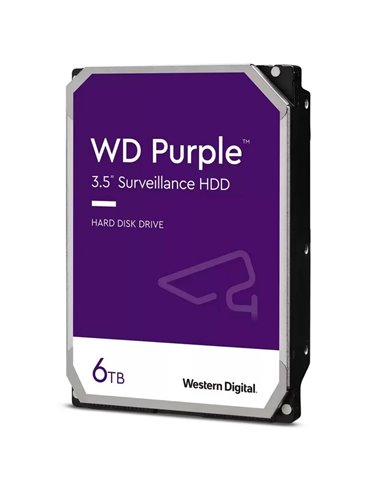 Western Digital - Disque dur interne violet 3,5" 6 To SATA III