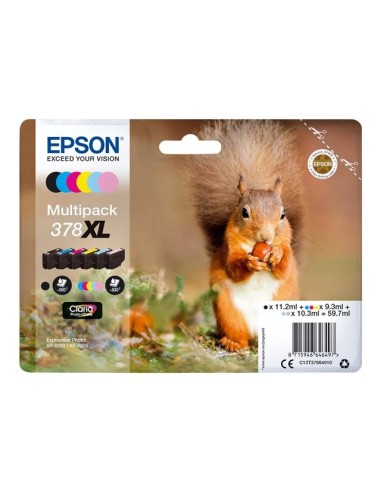 Epson 378XL - Epson  Ecureuil - Noir / Couleurs - Pack de 6 Cartouches Epson