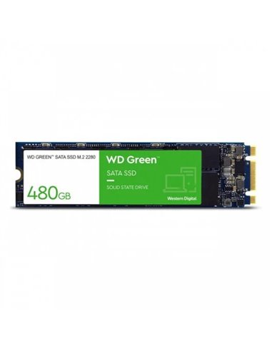 Western Digital - Disque dur solide vert SSD 480 Go M2 2280 SATA III