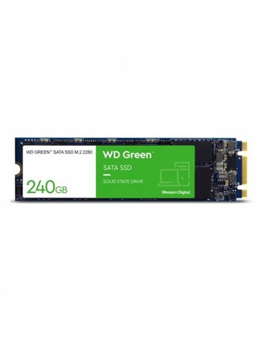 Western Digital - Disque dur solide vert SSD 240 Go M2 2280 SATA III