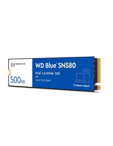 Western Digital - Disque dur solide bleu SN580 SSD 500 Go M2 PCI Express 4.0 TLC NVMe