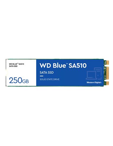 Western Digital - Disque dur solide SSD bleu SA510 250 Go M2 SATA 3