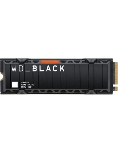 Western Digital - Disque SSD SN850X noir 2 To M2 2280 PCIe Gen4 NVMe avec dissipateur thermique