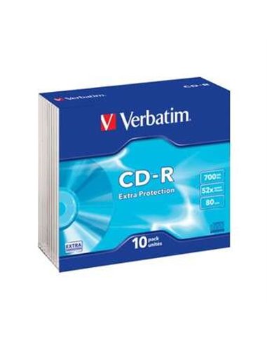 Verbatim - Boîte CD-R 700 Mo (Pack 10 unités)