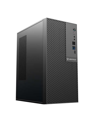 Unykach - Boîtier ITX Numen 500 Pro Midi Tower, MicroATX - Taille de disque prise en charge 3,5", 2,5" - USB-A 2.0/3.2/C et audi