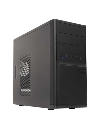 Unykach - Boîtier Dark Shadow MicroATX - Alimentation 500 W incluse - Taille de disque prise en charge 3,5", 2,5" - USB-A 2.0/3.