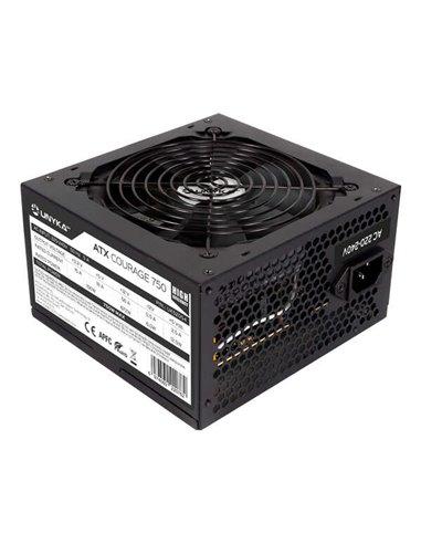 Unykach - Alimentation ATX Courage II 750W - PFC actif - Haute efficacité - Ventilateur 120 mm